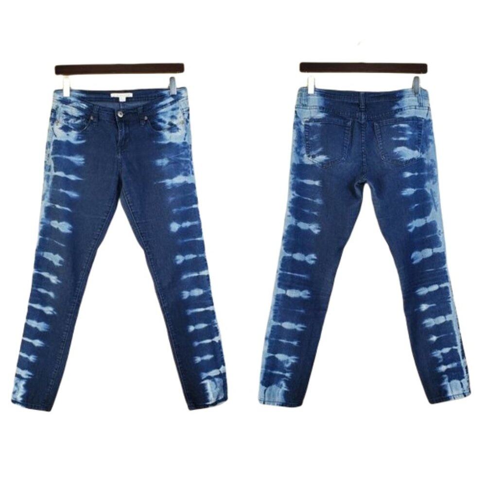 Custom Bleached Skinny Ankle Denim Jeans